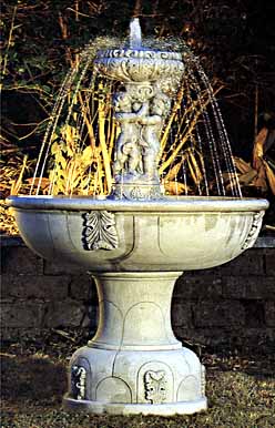 Large Cast Marble Fountain